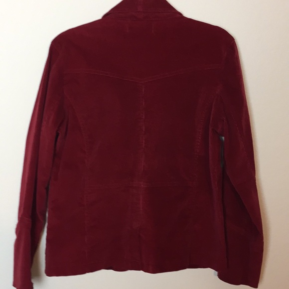 Outer Edge Christmas Red Working Corduroy Jacket - Picture 5 of 8